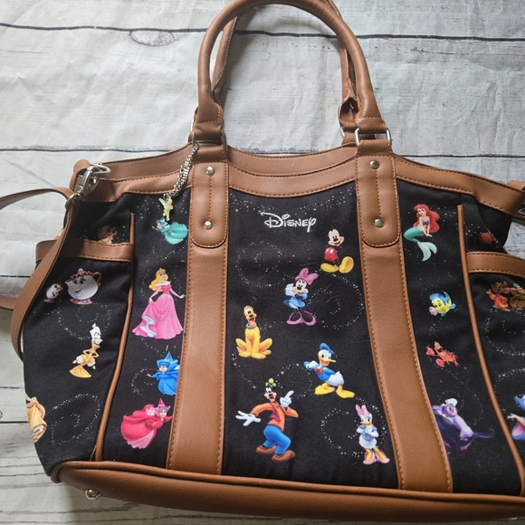 Disney Women's Brown and Black Character Tote - Picture 2 of 6